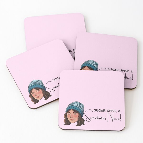 Item preview, Snarky Winter Girl in Blue Snowcap – Sarcastic Cozy Season Illustration for Stickers & Gifts designed and sold by SimplyJasper.