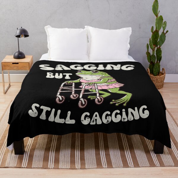 Item preview, Sagging But Still Gagging Frog Funny Cringe Meme Women Men designed and sold by EstherDiane.