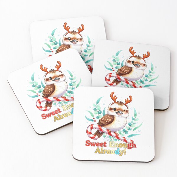 Item preview, xmas kookaburra Funny ChrisChristmas Kookaburra on Candy Cane – Sweet Enough Already Funny Art designed and sold by Uglyandcute.