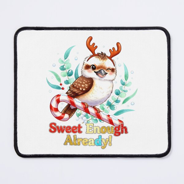 Item preview, xmas kookaburra Funny ChrisChristmas Kookaburra on Candy Cane – Sweet Enough Already Funny Art designed and sold by Uglyandcute.