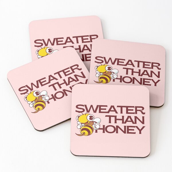 Item preview, SWEATER THAN HONEY Pun - Cute Cartoon Bee Flirty Quote designed and sold by ConfuseLab Shop.