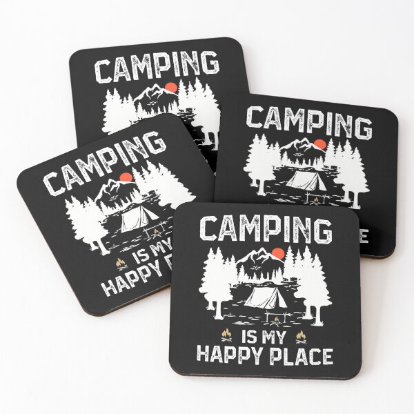 Item preview, Camping Is My Happy Place Funny Camper Forest Camp Camping designed and sold by DorisElaine.