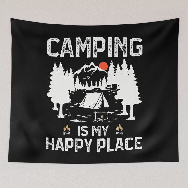 Item preview, Camping Is My Happy Place Funny Camper Forest Camp Camping designed and sold by DorisElaine.