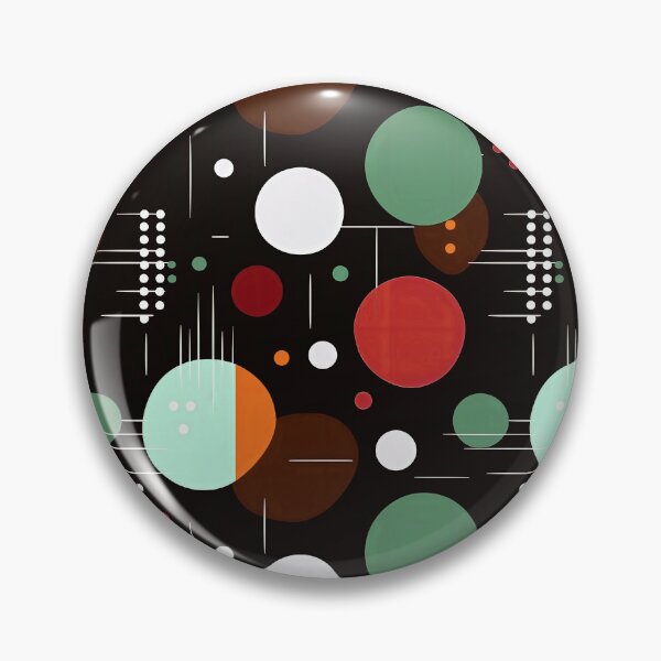 Item preview, Mid-Century Modern Abstract Colorful Geometric Circles Graphic Designs  designed and sold by DEC02.