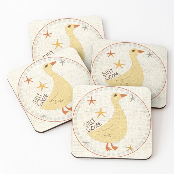 Item preview, Retro Vintage Silly Goose Nursery Art designed and sold by SaltedBeachPaperie.