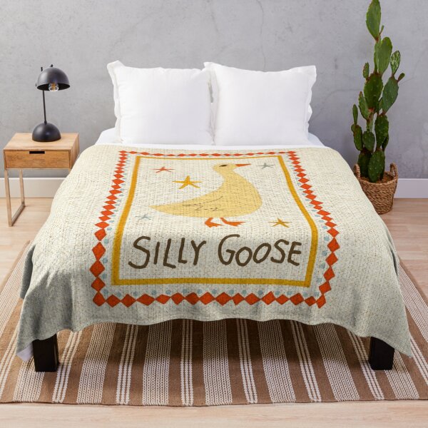 Item preview, Retro Vintage Silly Goose Nursery Art designed and sold by SaltedBeachPaperie.