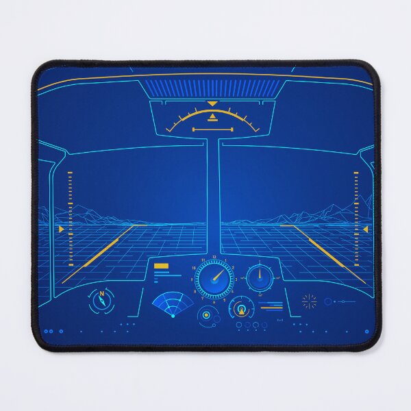 Item preview, aerospace technology or simulator, graphic of inside of cockpit presented with futuristic interface designed and sold by NiamLab.