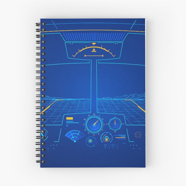 Item preview, aerospace technology or simulator, graphic of inside of cockpit presented with futuristic interface designed and sold by NiamLab.