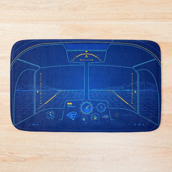 Item preview, aerospace technology or simulator, graphic of inside of cockpit presented with futuristic interface designed and sold by NiamLab.