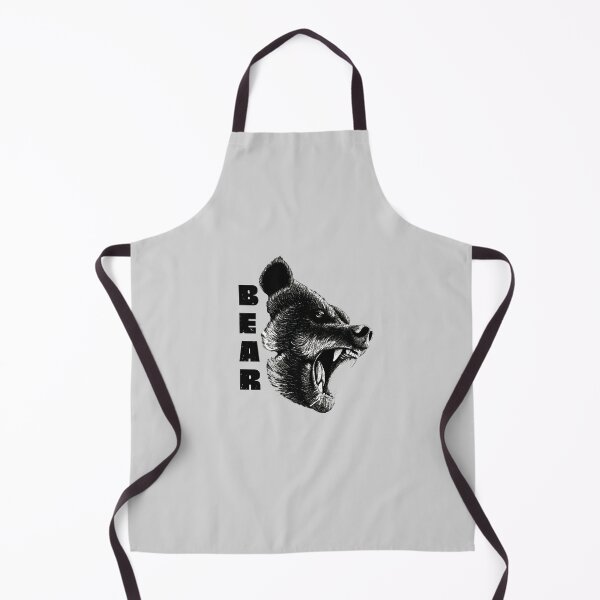 Item preview, Aggressive Roaring Bear Head - Black and White Savage Graphic designed and sold by ConfuseLab Shop.
