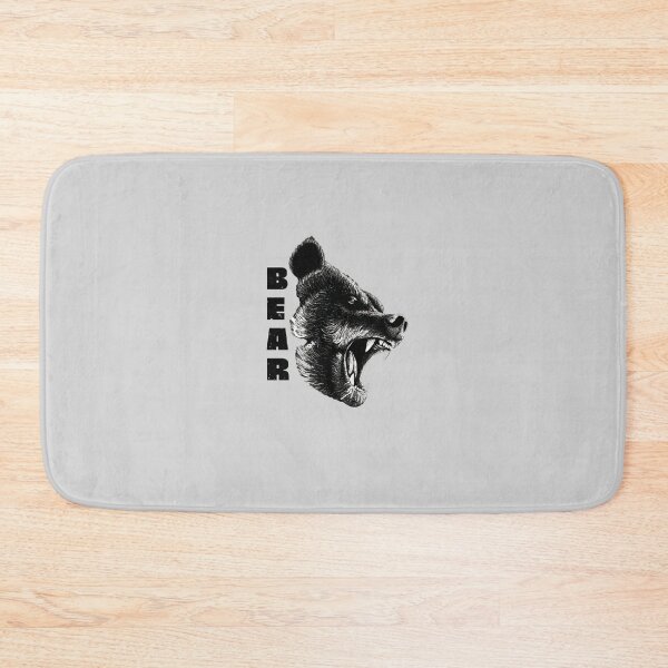 Item preview, Aggressive Roaring Bear Head - Black and White Savage Graphic designed and sold by ConfuseLab Shop.