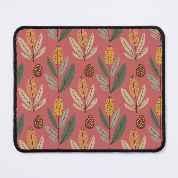 Item preview, Australian Banksia & Wattle Folk Art Pattern — Seamless Botanical designed and sold by TroyTheTerrific.