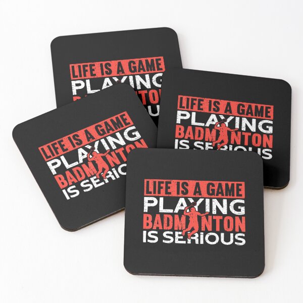 Item preview, Life Is A Game Playing Badminton Is Serious Funny Badminton designed and sold by RosaliaAmber.