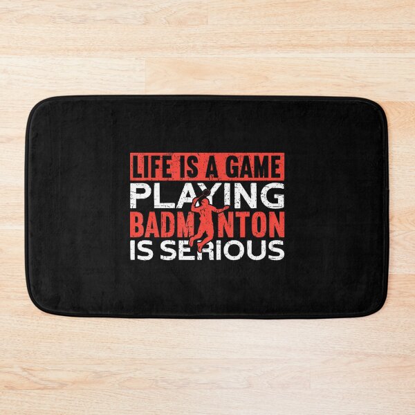 Item preview, Life Is A Game Playing Badminton Is Serious Funny Badminton designed and sold by RosaliaAmber.