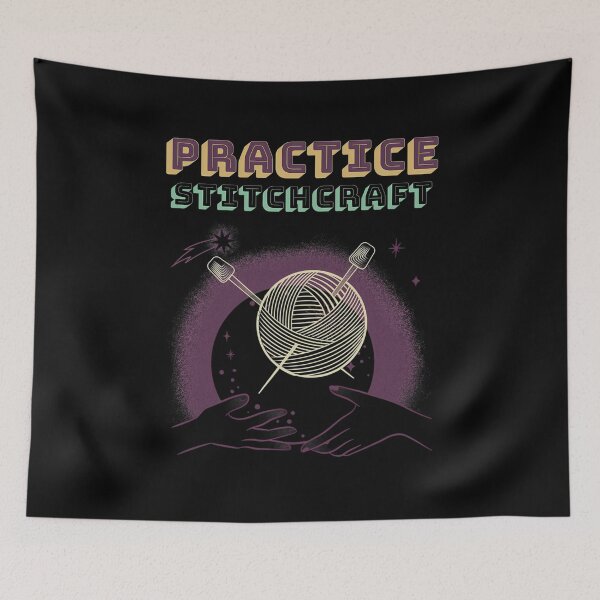 Item preview, Practice Stitchcraft For Knitter Knitting Needles Magic Moon designed and sold by BrandyMartha.