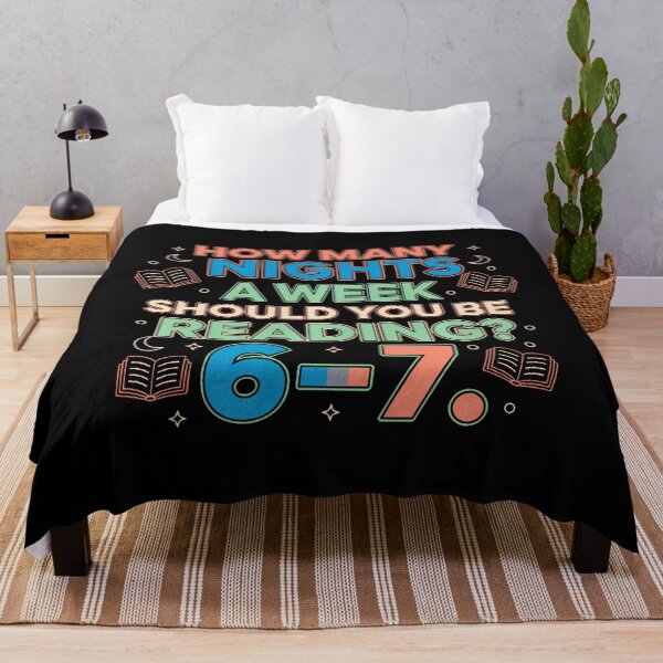 Item preview, How Many Nights A Week Should You Be Reading 67 Meme designed and sold by ElizabethVivan.