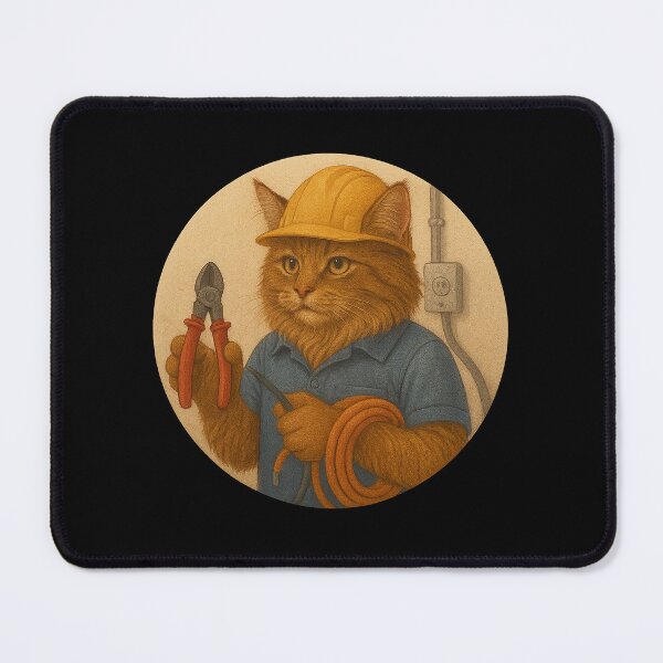 Item preview, Electrician Kitty designed and sold by Fort Galaxy.