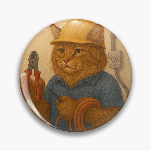 Item preview, Electrician Kitty designed and sold by Fort Galaxy.
