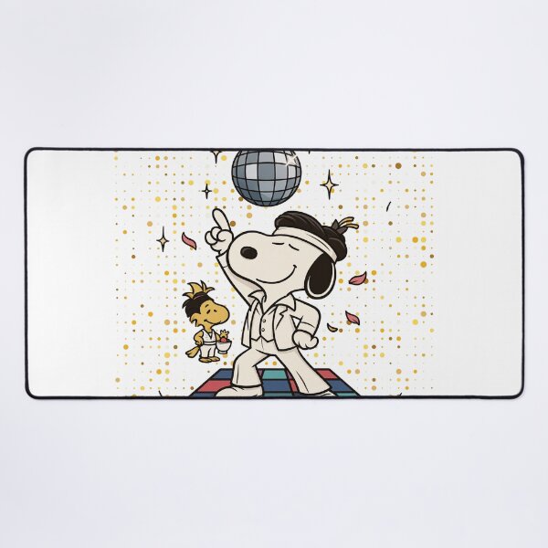 Item preview, Disco Snoopy – 80s Groove Dog Dancing Under Disco Ball designed and sold by Tidal Arts.