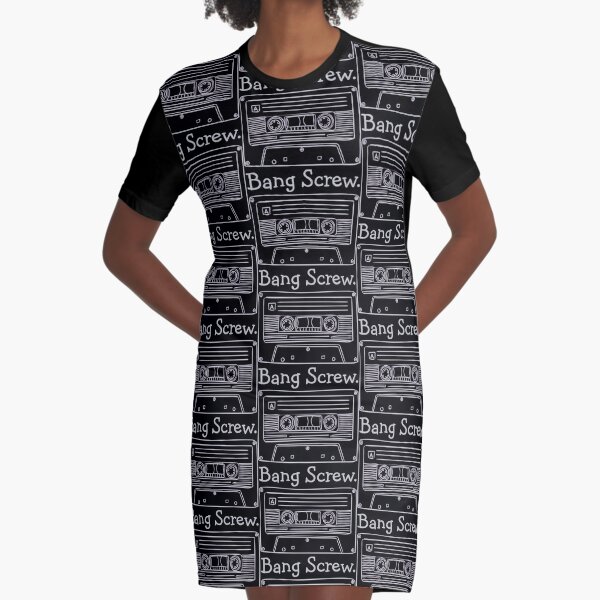 Bang Screw Graphic T-Shirt Dress for Sale by A O