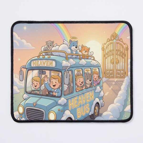 Item preview, Heaven Bus – Cute Angel Kids & Pets Cartoon Design designed and sold by Ranrajshop.