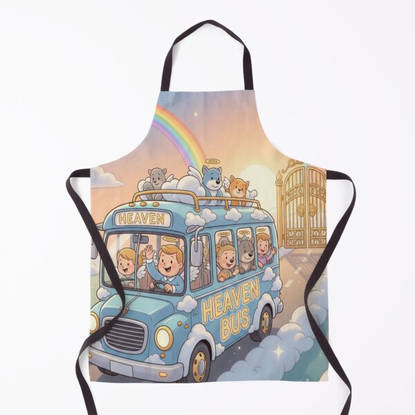 Item preview, Heaven Bus – Cute Angel Kids & Pets Cartoon Design designed and sold by Ranrajshop.