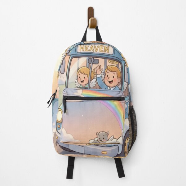 Item preview, Heaven Bus – Cute Angel Kids & Pets Cartoon Design designed and sold by Ranrajshop.