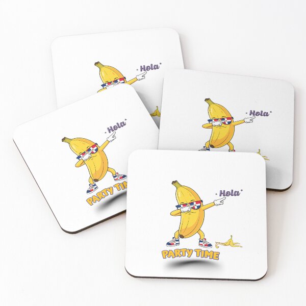 Item preview, Dancing Banana with Dominican Flag Sunglasses – Funny Party Cartoon Design designed and sold by Aura Design.