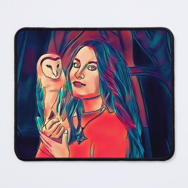 Item preview, Mystic Woman with Owl – Digital Stencil Art designed and sold by GAP90.