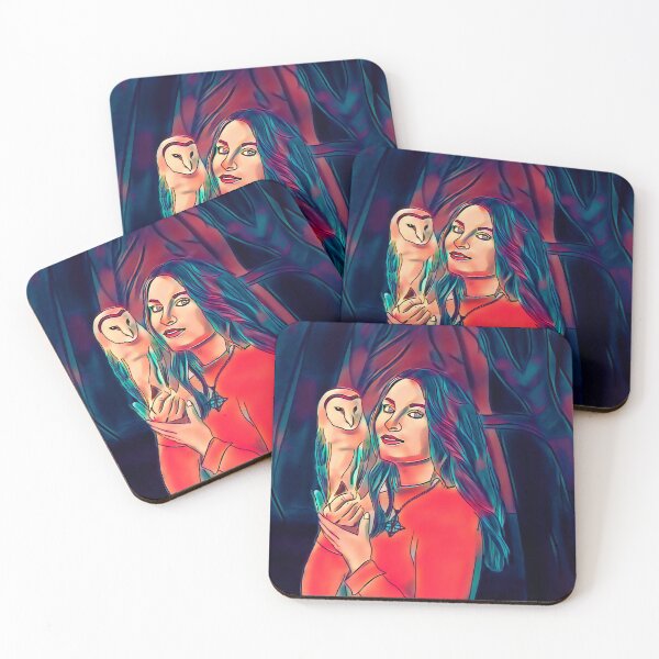Item preview, Mystic Woman with Owl – Digital Stencil Art designed and sold by GAP90.