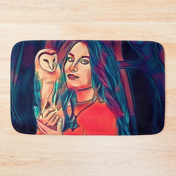 Item preview, Mystic Woman with Owl – Digital Stencil Art designed and sold by GAP90.