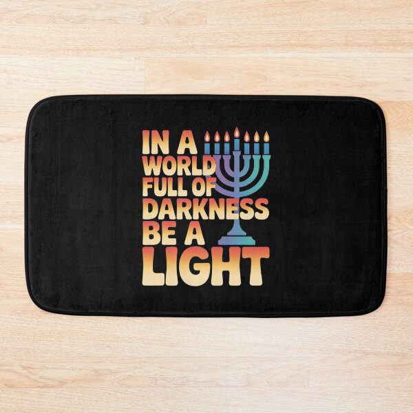 Item preview, Hanukkah Menorah in World Full of Darkness Be a Light Jewish designed and sold by JaskconLIfe23.