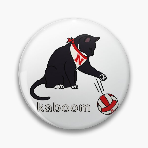 Item preview, Tuxedo Cat - kaboom - Husker Volleyball designed and sold by Lil Cascade Red.