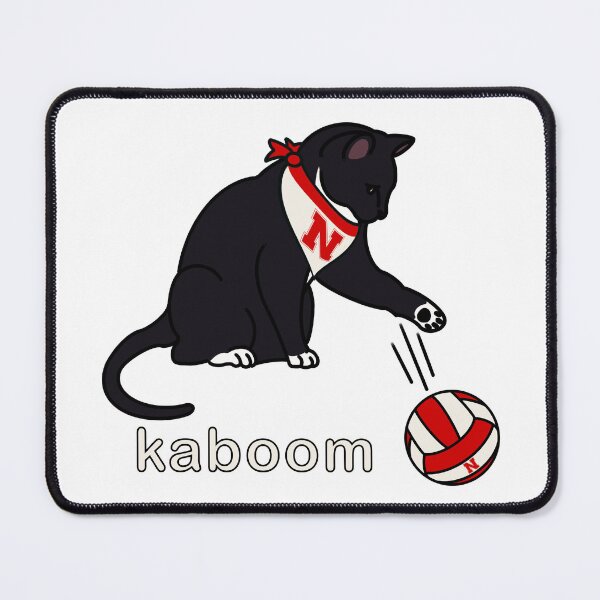 Item preview, Tuxedo Cat - kaboom - Husker Volleyball designed and sold by Lil Cascade Red.