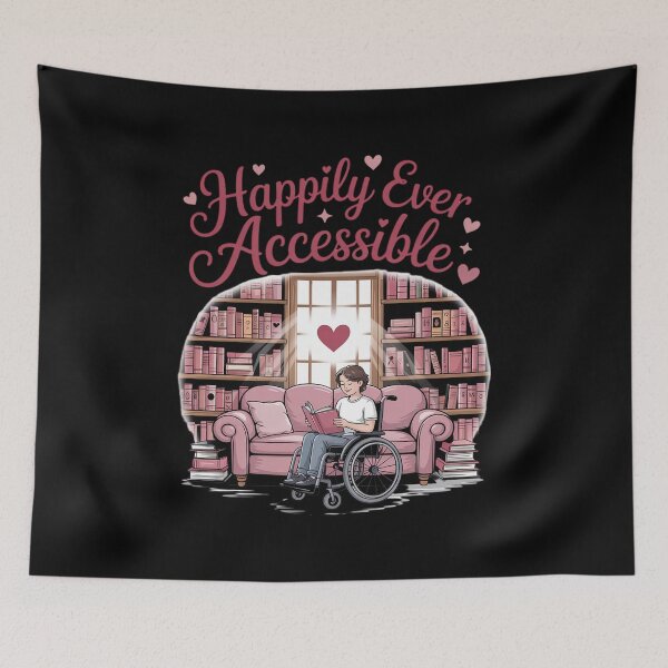 Item preview, Happily Ever Accessible Girl Reading with Wheelchair designed and sold by JaskconLIfe23.