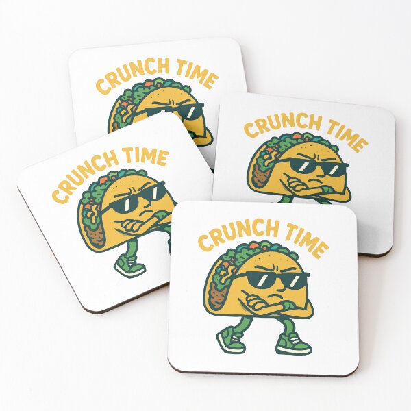 Item preview, Crunch Time Taco – Funny Cool Taco Attitude Cartoon Design designed and sold by PrintMastery.