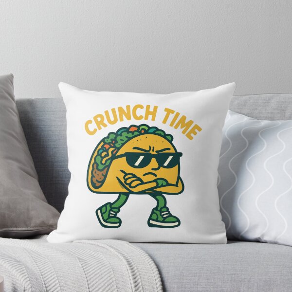 Item preview, Crunch Time Taco – Funny Cool Taco Attitude Cartoon Design designed and sold by PrintMastery.