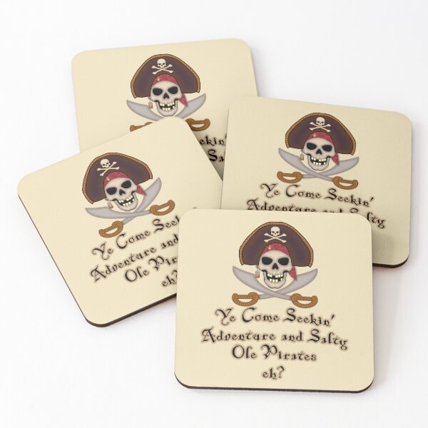 Item preview, Captain X Skull Ye Come Seekin' Adventure and Salty Ole Pirates Eh?  designed and sold by Cloudy Constellations.