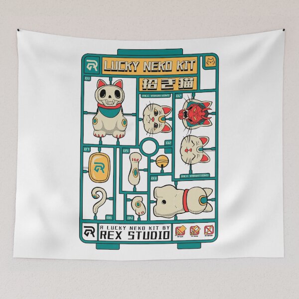Item preview, Lucky Neko Model Kit designed and sold by Pupung oktavian.