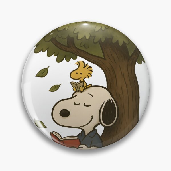 Item preview, Snoopy Reading Under a Tree – Cozy Book Lover Aesthetic designed and sold by Tidal Arts.