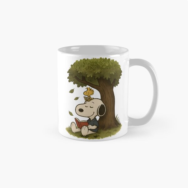 Item preview, Snoopy Reading Under a Tree – Cozy Book Lover Aesthetic designed and sold by Tidal Arts.