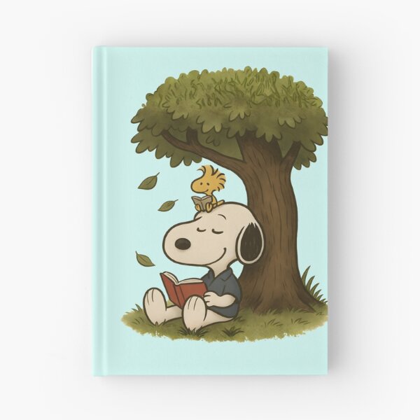Item preview, Snoopy Reading Under a Tree – Cozy Book Lover Aesthetic designed and sold by Tidal Arts.