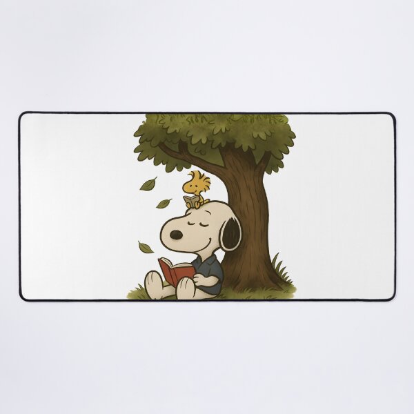 Item preview, Snoopy Reading Under a Tree – Cozy Book Lover Aesthetic designed and sold by Tidal Arts.