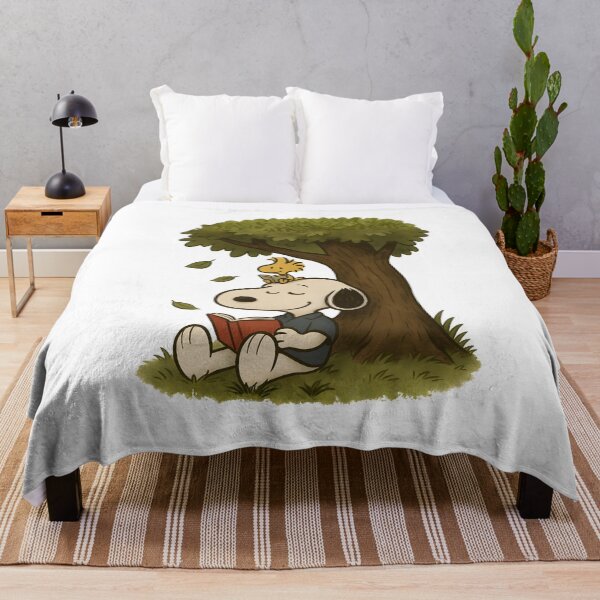 Item preview, Snoopy Reading Under a Tree – Cozy Book Lover Aesthetic designed and sold by Tidal Arts.