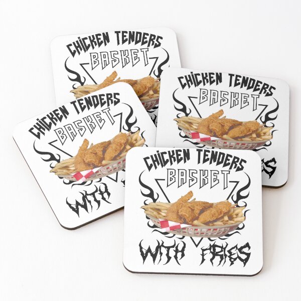 Item preview, Chicken Tenders Basket with Fries but make it metal designed and sold by MageSlayer3000.