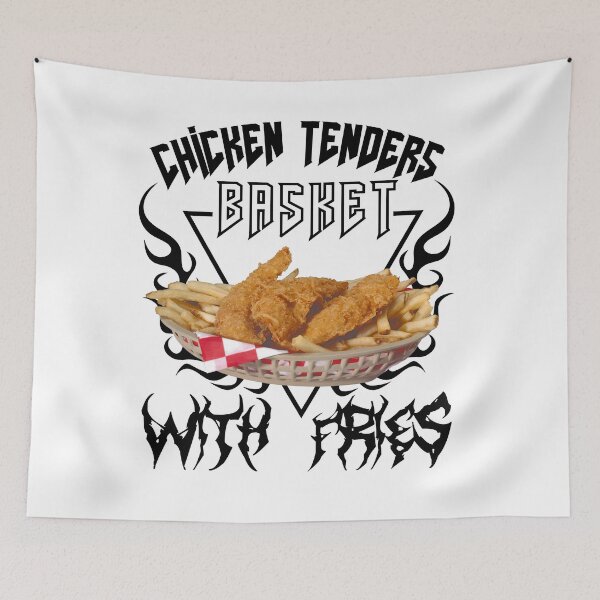 Item preview, Chicken Tenders Basket with Fries but make it metal designed and sold by MageSlayer3000.
