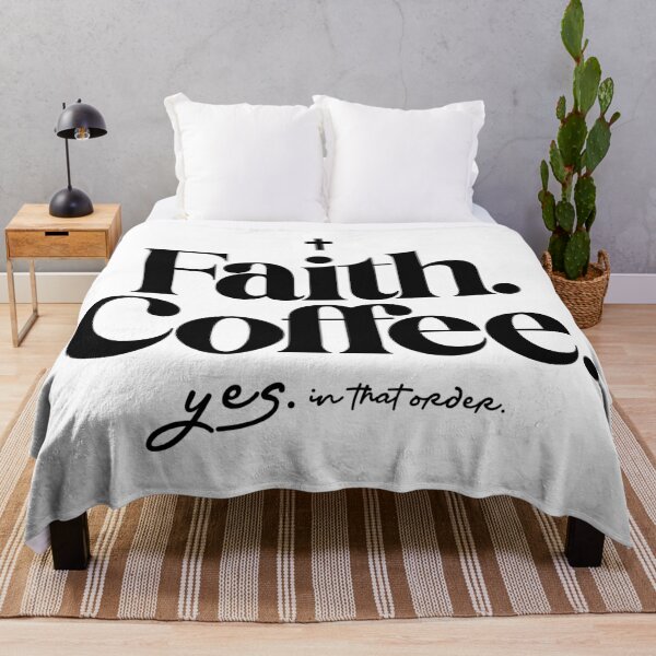 Item preview, Faith + Coffee Essential T-Shirt designed and sold by grmnts by KCC.