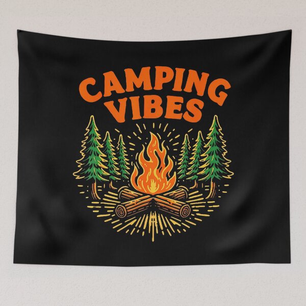 Item preview, Camping Vibes Nature Lover Camper designed and sold by ClaraTeresa1.