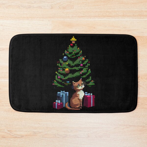 Item preview, Christmas tree with cat and gifts!  designed and sold by sardencourey3.