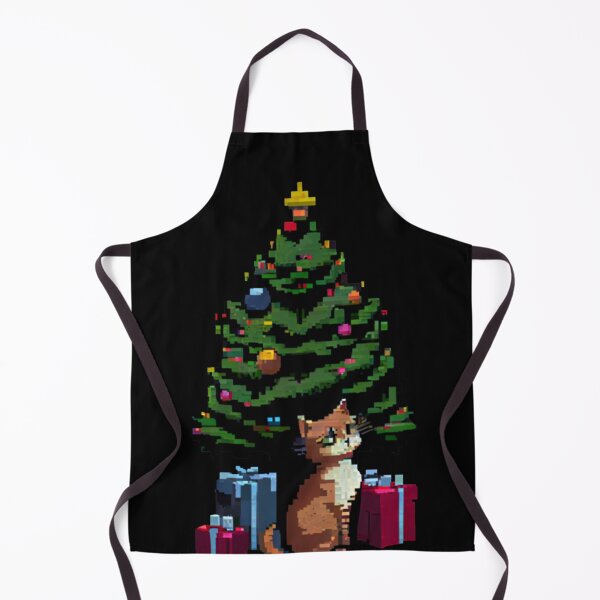 Item preview, Christmas tree with cat and gifts! designed and sold by sardencourey3.
